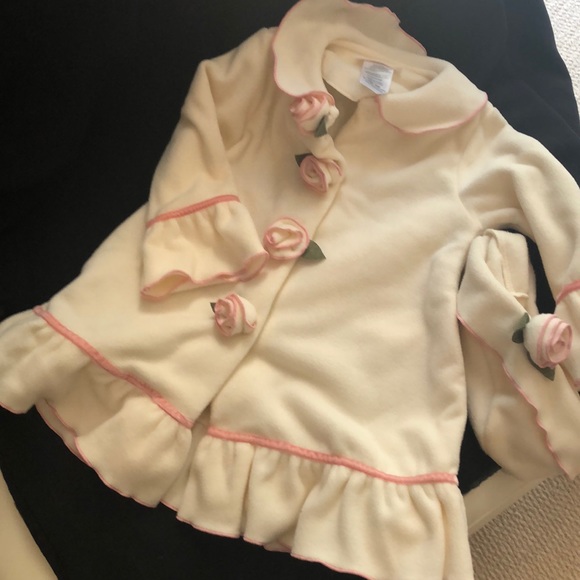 Bonnie baby jacket with matching hat - Picture 6 of 8